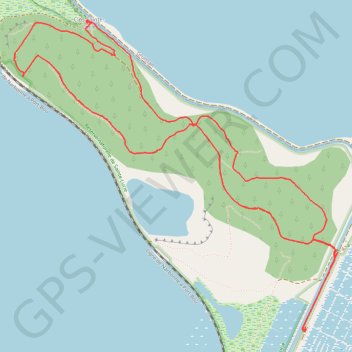 Trace GPS Tour de l'Île Sainte Lucie, itinéraire, parcours