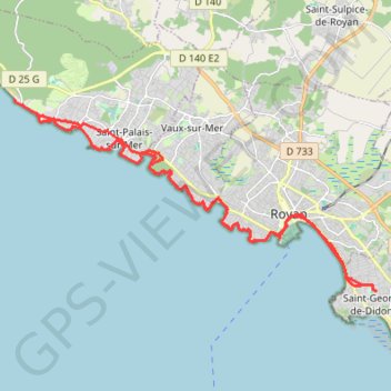 Trace GPS Les falaises royannaises - 13624 - UtagawaVTT.com, itinéraire, parcours
