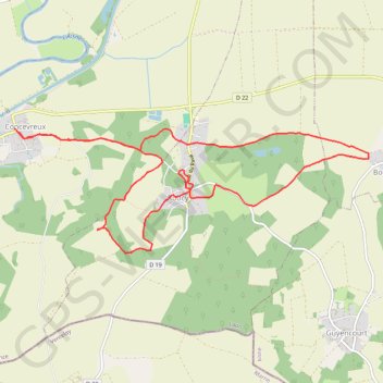 Trace GPS Cascade de Roucy, itinéraire, parcours