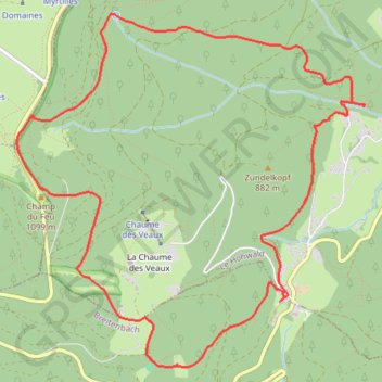 Trace GPS La source de l'Andlau - Le Hohwald, itinéraire, parcours