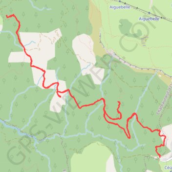 Trace GPS Sortie du Châtillon-le-Désert, itinéraire, parcours