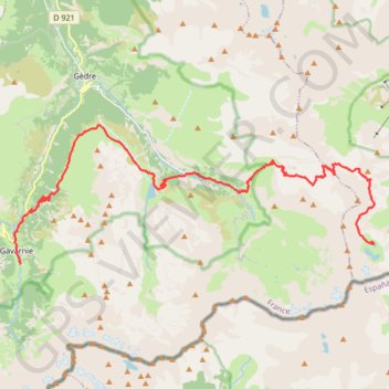 Trace GPS Traversée des Pyrénées - Étape 17, itinéraire, parcours