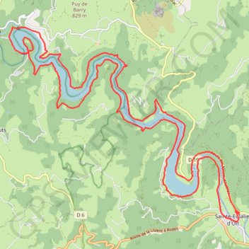 Trace GPS Lac de Lous, itinéraire, parcours