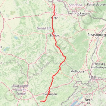 Trace GPS Hettange - JURA, itinéraire, parcours