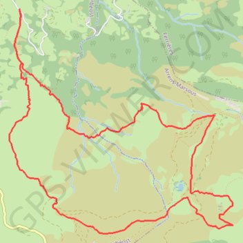 Trace GPS Turon d'Ompré depuis Arbéost, itinéraire, parcours