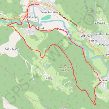 Trace GPS Circuit du Plateau d'Ivoray, itinéraire, parcours