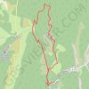 Trace GPS Canyon des Gueulards depuis les gorges d'Omblèze, itinéraire, parcours