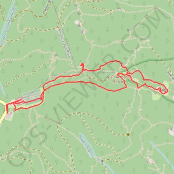 Trace GPS Hartmannswillerkopf ou Vieil Armand, itinéraire, parcours