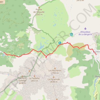 Trace GPS Lac Fourchu, itinéraire, parcours