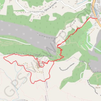 Trace GPS Sainte-Anne-d'Evenos Le Gros Cerveau, itinéraire, parcours
