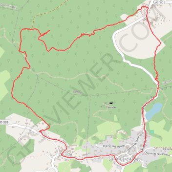 Trace GPS De Saint-Pé-d'Ardet à Génos par Lourde, itinéraire, parcours