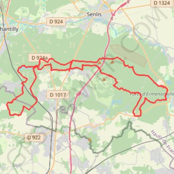 Trace GPS Rando des Fougères, itinéraire, parcours