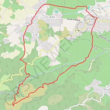 Trace GPS Les perdrix - Alairac, itinéraire, parcours