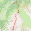 Trace GPS Vallon de Lutussou depuis le lac d'Estaing (RKT), itinéraire, parcours