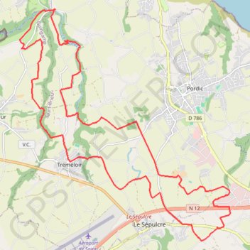 Trace GPS Binic - Trégomeur - Tréméloir, itinéraire, parcours
