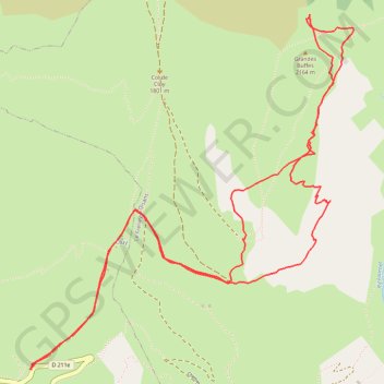 Trace GPS Grandes Buffes (Alpes-Oisans), itinéraire, parcours