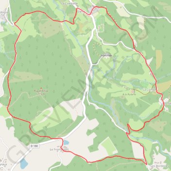 Trace GPS Puy d'Orliac - Veix, itinéraire, parcours