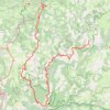 Trace GPS Tour du Causse Sauveterre. De Laval-du-Tarn à La Canourgue (Lozère), itinéraire, parcours