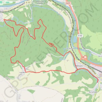 Trace GPS Chemins du Pays d'Épinal, Cœur des Vosges - La Malgrange, itinéraire, parcours