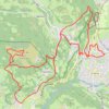 Trace GPS Mont de Gez par le sud, itinéraire, parcours