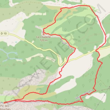 Trace GPS Col des Portes Sinne Pic des Mouches 03 DEC, itinéraire, parcours