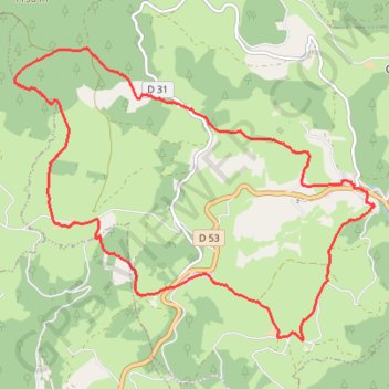 Trace GPS Marche des Pentes et Côtes à Moulins-Cherier, itinéraire, parcours