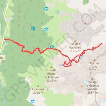 Trace GPS Col de la Valloire, itinéraire, parcours