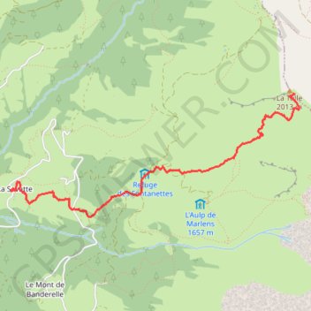 Trace GPS Col de la Tulle, itinéraire, parcours