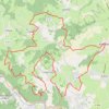 Trace GPS Téléthon - Grand parcours - Bussy-Albieux, itinéraire, parcours