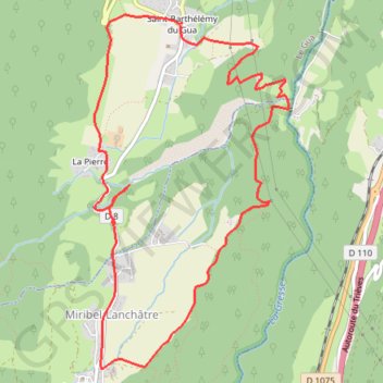 Trace GPS Circuit de la Fontaine Ardente, itinéraire, parcours
