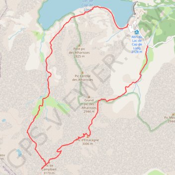 Trace GPS Campbieil-Estaragne, itinéraire, parcours