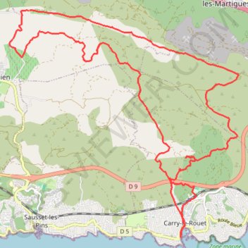 Trace GPS Saint julien carry, itinéraire, parcours