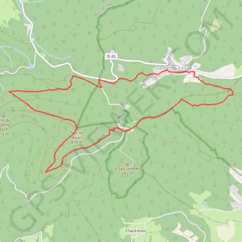 Trace GPS L'Ormont : Un massif en or massif (La petite Fosse), itinéraire, parcours