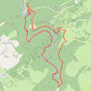 Trace GPS Source de la Loue - Mouthier Haute Pierre, itinéraire, parcours