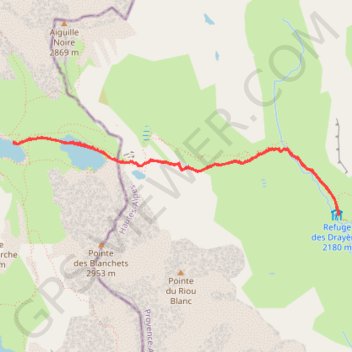 Trace GPS RSPG Des Drayères au coldes Rochilles, itinéraire, parcours
