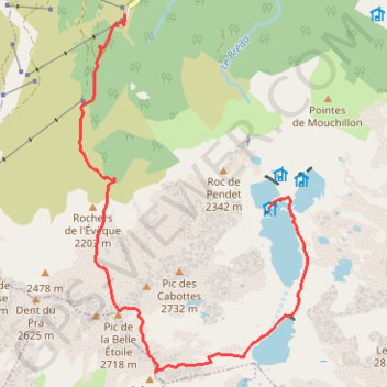 Trace GPS Pic de la Belle Etoile, itinéraire, parcours