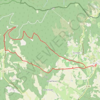 Trace GPS Aurel - Le Ventouret, itinéraire, parcours