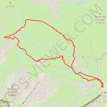 Trace GPS Pourtalet - Col d'Anéou, itinéraire, parcours
