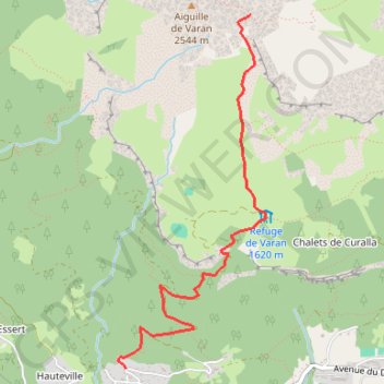 Trace GPS Col de Barmerousse, itinéraire, parcours