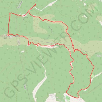 Trace GPS Roque Haute au dessus de la Sanguinette, itinéraire, parcours