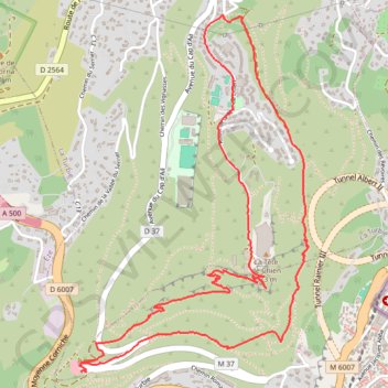 Trace GPS Tour de la Tête de Chien, itinéraire, parcours