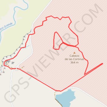 Trace GPS Petite boucle dans le désert des Bardenas, itinéraire, parcours