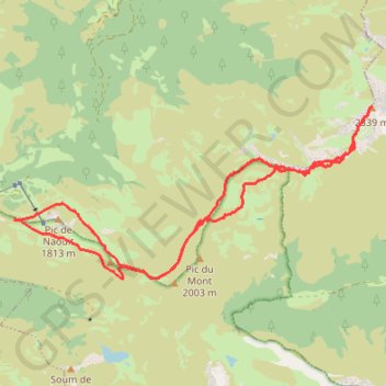 Trace GPS Le Montaigu, itinéraire, parcours