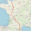 Trace GPS De la Manche aux Pyrénées, itinéraire, parcours