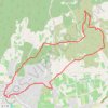 Trace GPS Le village des bories à Gordes depuis Cabrières-d'Avignon, itinéraire, parcours