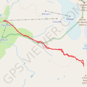 Trace GPS Col de l'Ouille Noire, itinéraire, parcours
