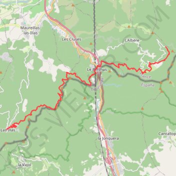 Trace GPS 66-171, itinéraire, parcours