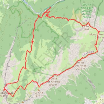 Trace GPS Tour des sommets Bauju - J2, itinéraire, parcours