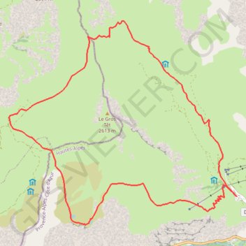 Trace GPS Plateau d'Amparis, itinéraire, parcours