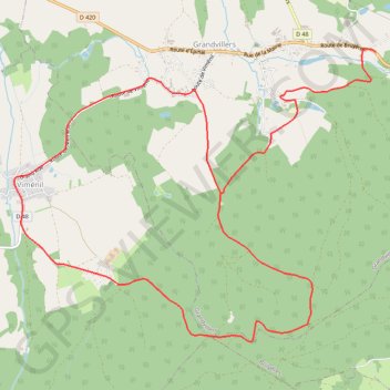 Trace GPS Chemins du Cœur des Vosges - Les Bouilles, itinéraire, parcours
